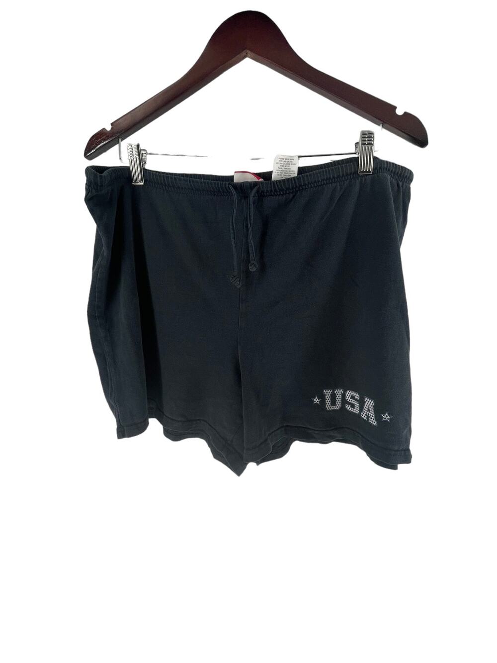 Sonoma Black USA Graphic Pull-On Athletic Sweat Shorts Women's Size Large